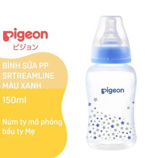 Bình sữa, Bình sữa pigeon Streamline 150ml/250ml, núm cổ hẹp
