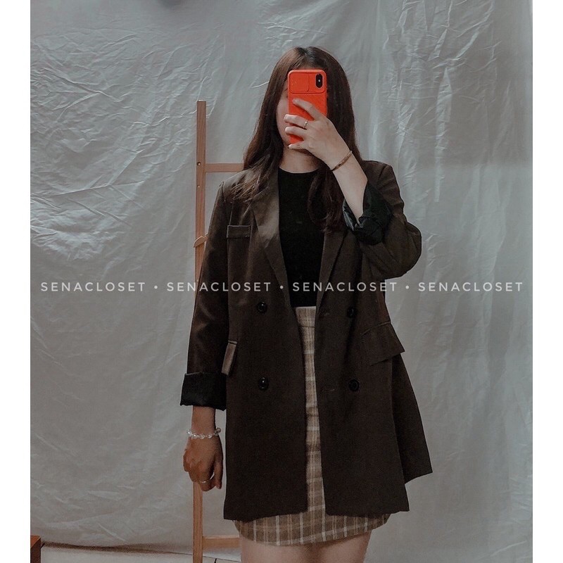 ÁO VEST / BLAZER 2 LƠP FORM DÀI STYLE ULZZANG (Ảnh thật/ Video) | BigBuy360 - bigbuy360.vn