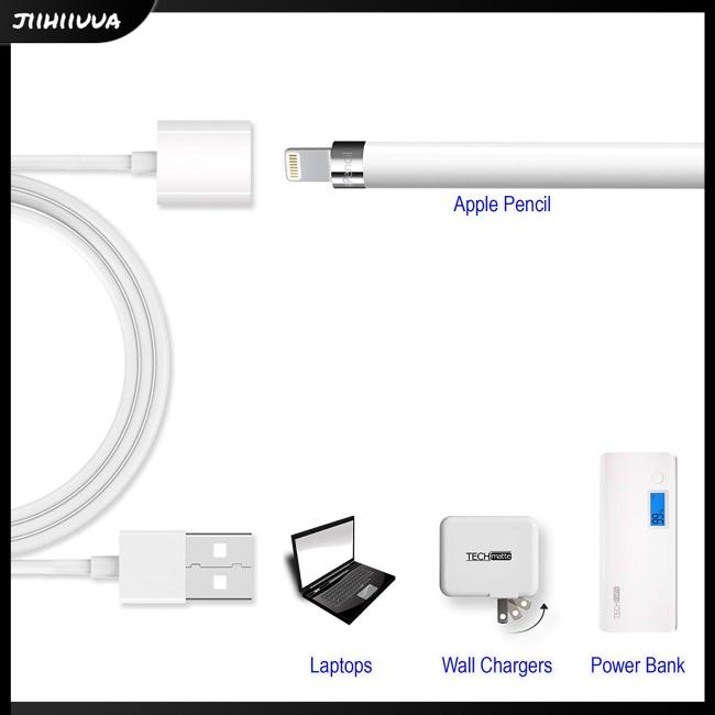 Dây Cáp Sạc Chuyển Đổi Đầu Đực Sang Đầu Cái Linh Hoạt Cho Apple Pencil