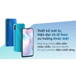 Điện thoại Xiaomi Redmi 9A ram 4Gb bộ nhớ 64Gb Màn 6.53in Pin 5000mAh – 2 sim Full Tiếng Việt