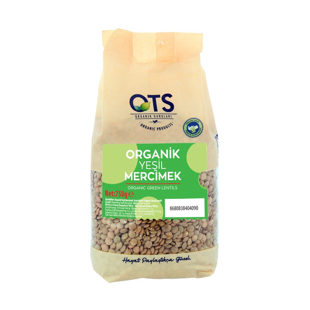 Đậu lăng xanh hữu cơ OTS Organik  - 750g