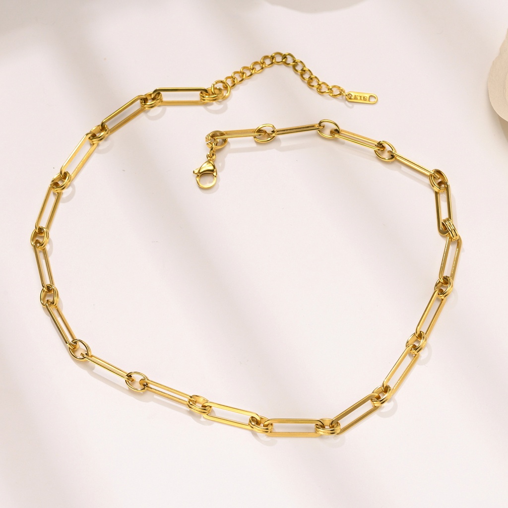 Vòng cổ Mạ Vàng 14k Thiết Kế Đơn Giản Cho Nữ