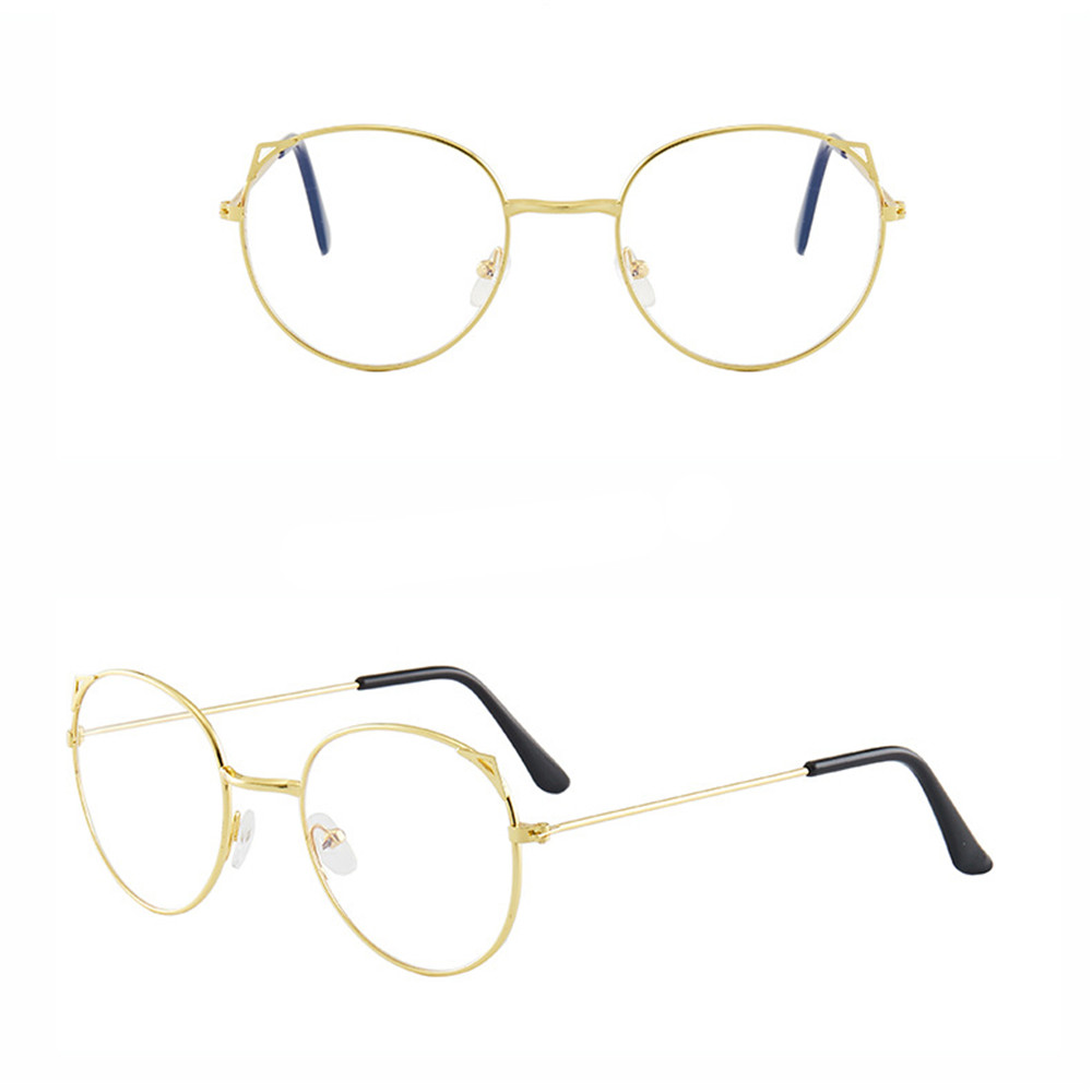 Mắt kính có gọng kim loại chống ánh sáng xanh thiết kế đơn giản thời trang