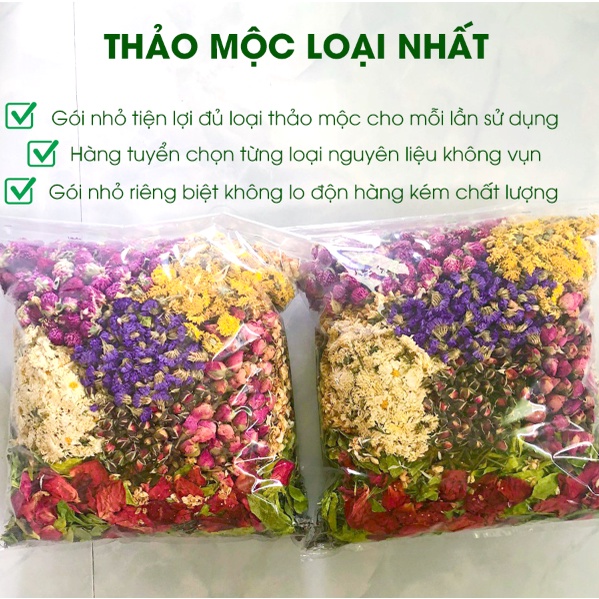 Combo 3 Gói thảo mộc xông thơm phòng ngủ với đèn xông tinh dầu