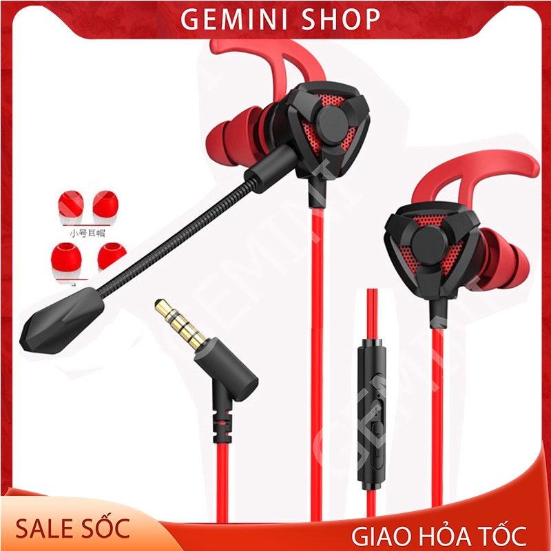 Tai nghe gaming có mic rời cho điện thoại máy tính G9 PUBG mobile micro nối dài GEMINI SHOP