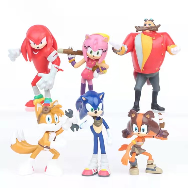 Bộ 06 Mô Hình Nhân Vật Hoạt Hình Nhím Sonic Thần Tốc 6cm (Ver1 , Ver2 , Ver3)