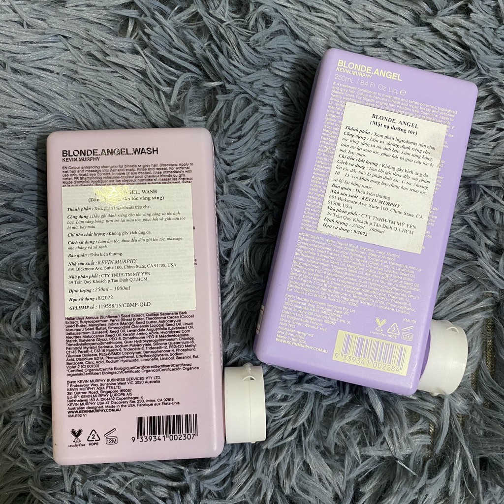 Mặt nạ dưỡng tóc dành cho tóc vàng sáng và ánh bạc Blonde.Angel Kevin.Murphy 250ml