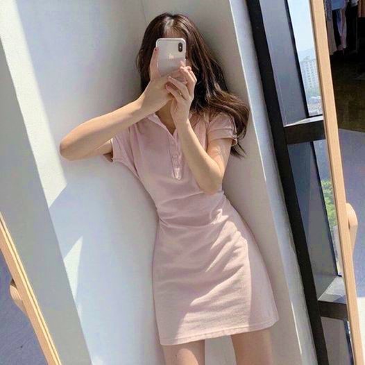 Váy Polo Shynstores - váy suông nữ cổ bẻ trên gối vải cotton 4 chiều dày đẹp freeship | BigBuy360 - bigbuy360.vn