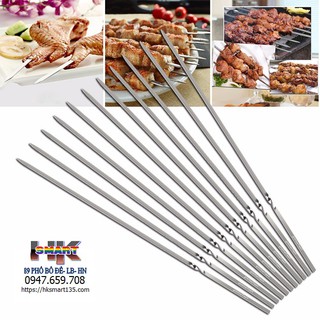 Combo 10 que xiên nướng thịt bằng inox