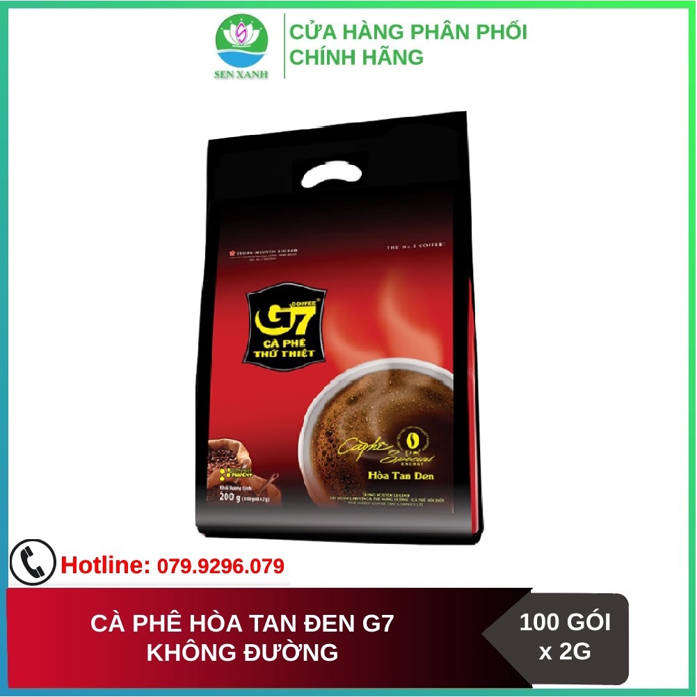 Cà Phê Đen Hòa Tan Trung Nguyên G7 3in1 (100 gói x 2g)