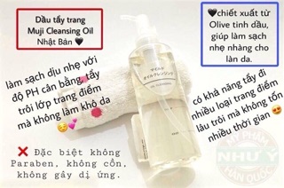 Dầu tẩy trang Muji 200ml