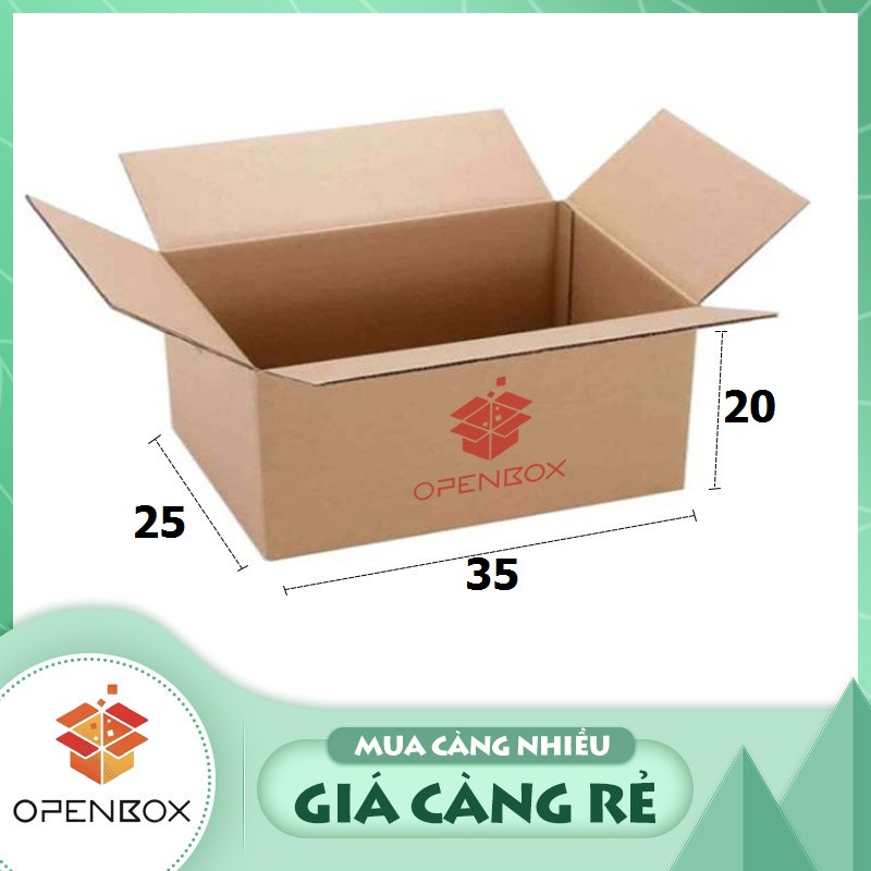 Bộ 10 Hộp Carton 35x25x20 Cm Thùng Carton Giá Rẻ