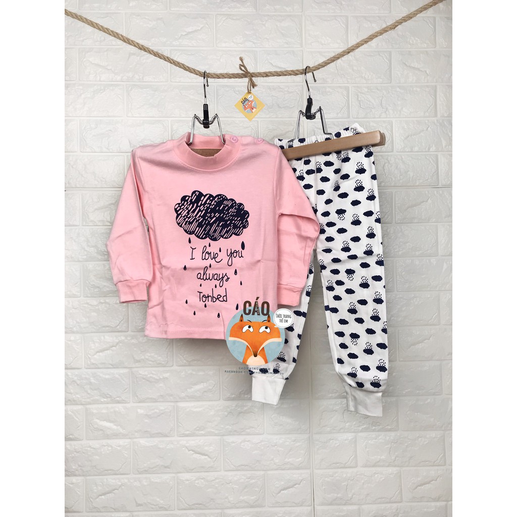 Bộ dài tay thu đông bé trai bé gái