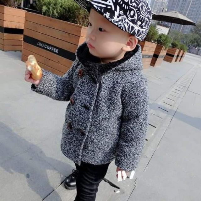 Áo khoác dạ muối tiêu