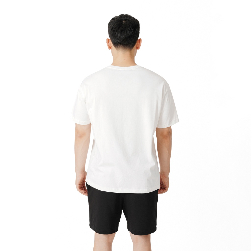 Áo thun nam cổ tròn AGCR phông nam trơn cotton 4 chiều dáng boxy GRAVITY IS OVERRATED T-SHIRT - WHITE