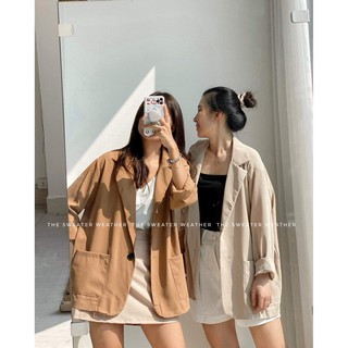Áo vest trơn voan mỏng TRẮNG, áo blazer voan dài tay