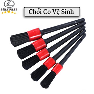 ✢ chổi cọ vệ sinh ô tô đa năng,cọ rửa khoang máy - bộ 5 chiếc