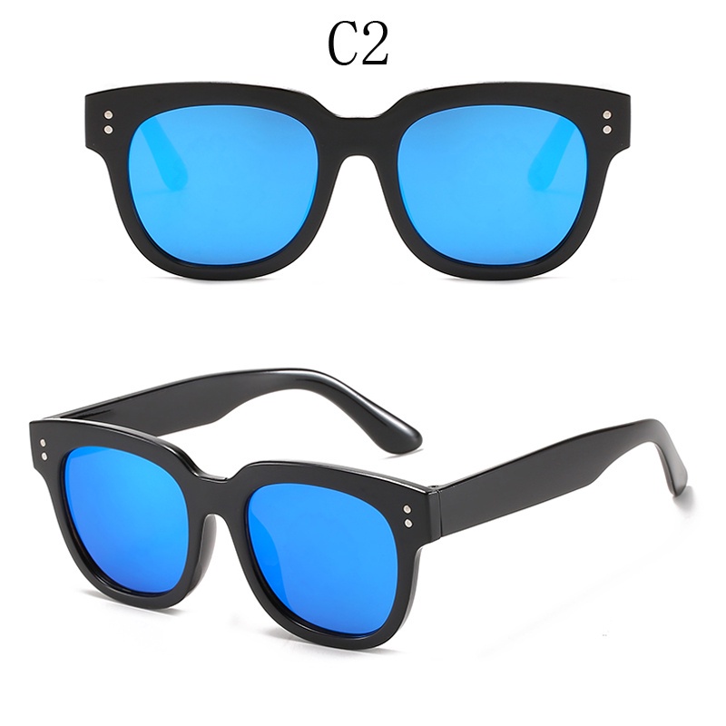 Kính Mát Gọng Vuông Chống Tia UV Phong Cách Hàn Quốc Thời Trang Cho Bé Trai Và Gái