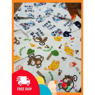 Combo 10 yếm cotton 2 lớp cho bé