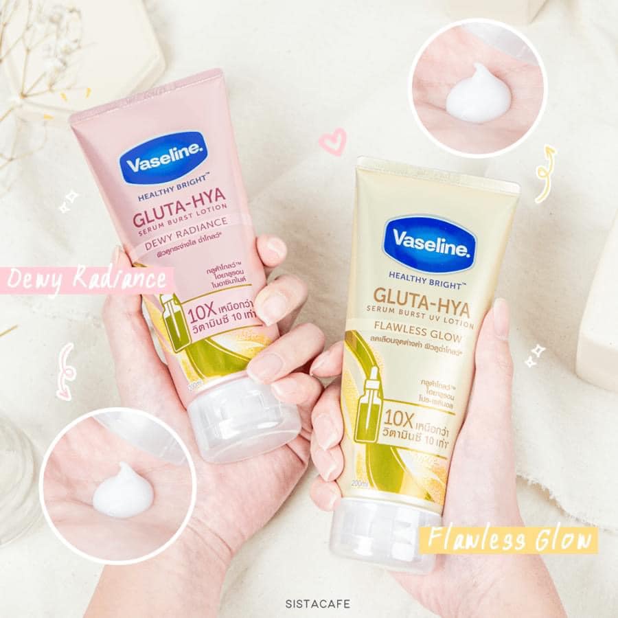 Sữa Dưỡng Thể Vaseline Gluta-HYA 10X Dưỡng Trắng Mờ Thâm Serum Burst Lotion Thái Lan - Tuýp 330ml | BigBuy360 - bigbuy360.vn