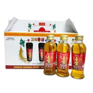 NƯỚC  HỒNG SÂM CÓ CỦ KGS HÀN QUỐC (HỘP 10 CHAI X120ML) cam kết hàng chính hãng, không sẽ hoàn 200% giá trị sp