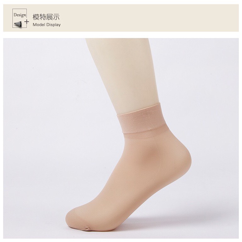 Tất Nữ ❤️FREESHIP❤️Sét 10 Đôi tất da cổ ngắn siêu dai loại đẹp,giúp chân thon gọn khi đi phối đồ mã 0013