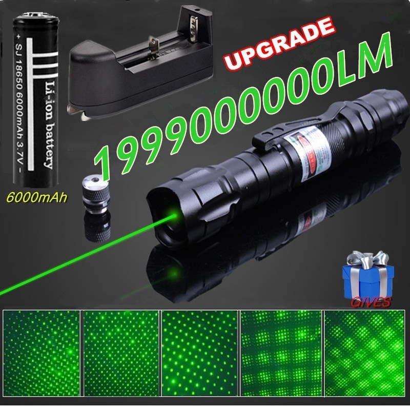 Bút laze 2022 phạm vi 8000 mét chùm màu xanh lá/đỏ