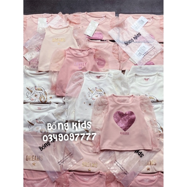 Áo Thu Bé Gái Tay Bồng Trong Suốt GJ