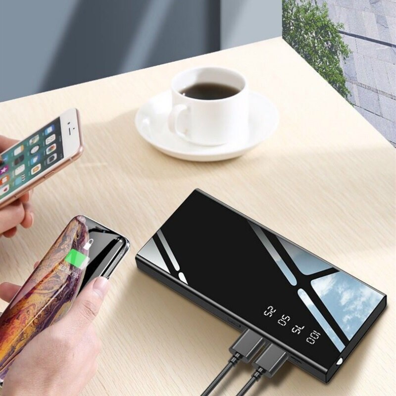 Pin Dự Phòng 30000mAh Sạc Nhanh Hiển Thị Điện Tử Trang bị đèn LED chiếu sáng Sạc dự phòng đa năng