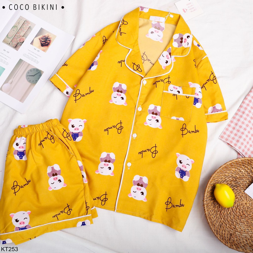 [Mã WA1606 giảm 15% đơn 99k] 𝑪𝑶𝑪𝑶 𝑩𝑰𝑲𝑰𝑵𝑰 Bộ Đồ Ngủ - Đồ Mặc Nhà Kate Thái ( KT253 )