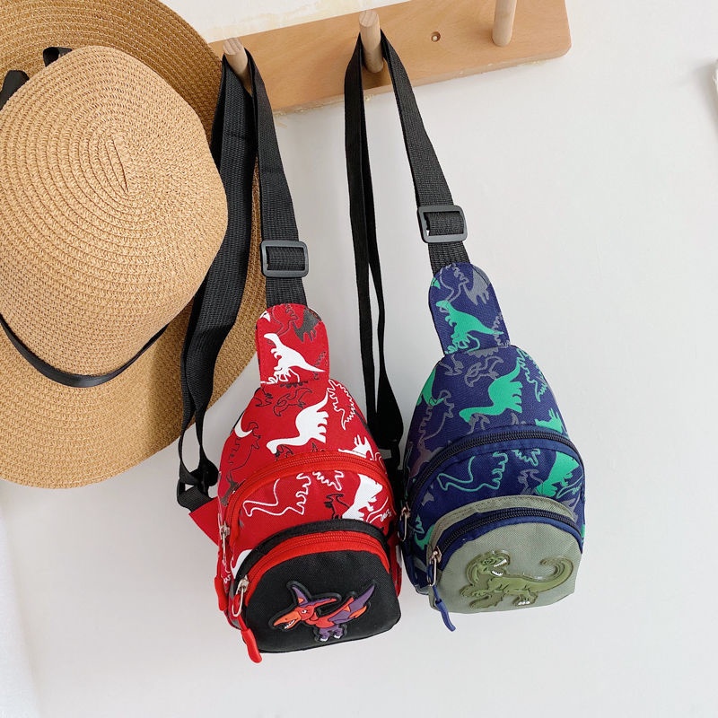 Túi đeo chéo vai họa tiết khủng long thời trang cho bé trai
