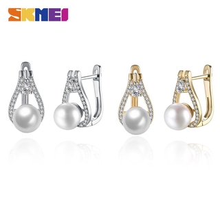 Khuyên Tai SKMEI LKN026 Chất Liệu Đồng Thiết Kế Lãng Mạn Thời Trang Cho Nữ