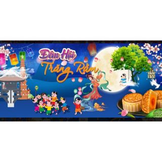 Tranh 3D trang trí lễ hội Trung thu 2m x 1m6