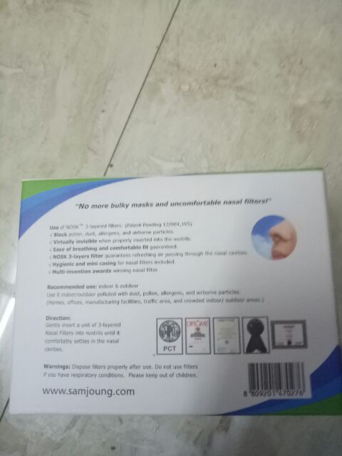 Khẩu trang nhét mũi thông minh SK I-filter (Nosk) nhập khẩu Hàn Quốc | BigBuy360 - bigbuy360.vn