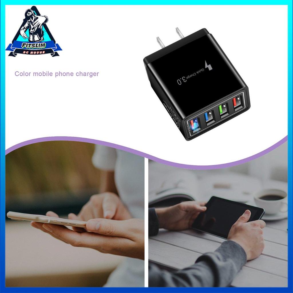 Củ Sạc Điện Thoại Di Động 4 Cổng Usb Nhiều Màu Tiện Dụng Mang Theo Du Lịch | BigBuy360 - bigbuy360.vn