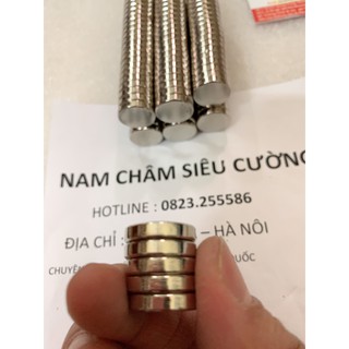 Nam châm mạ niken từ tính n35 kích thước 18x4mm siêu lực hút