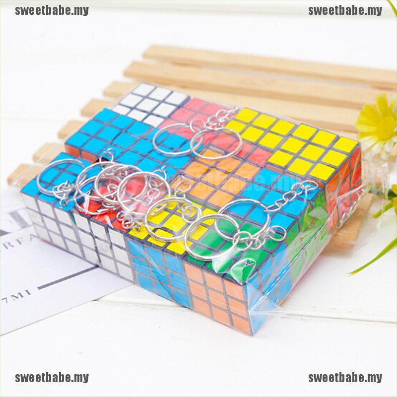 Móc Chìa Khóa Hình Khối Rubik 3cm Sáng Tạo