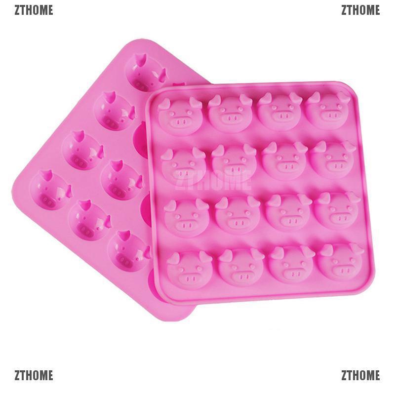 Khuôn silicone làm bánh tạo hình chú lợn đáng yêu