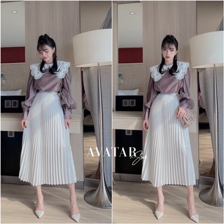 chân váy xếp ly