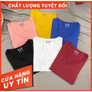 ÁO THUN CỔ TIM G.A.P đũi lụa hàng hot- hình thật