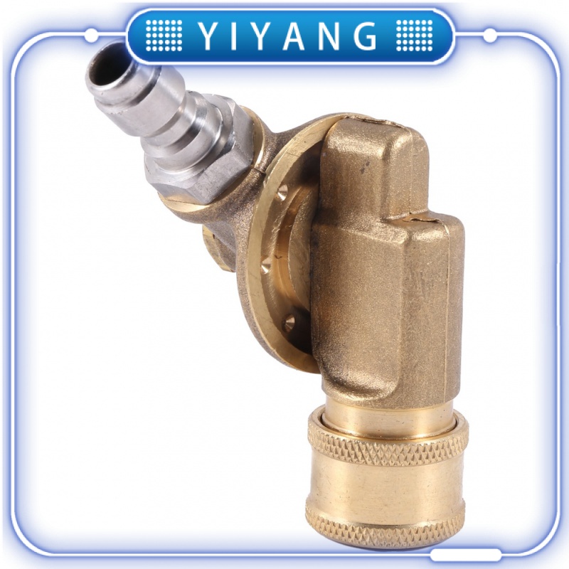Đầu Nối Xoay Áp Suất Cao Làm Sạch Rãnh Bầu Trời 240 Độ 4500 Psi 1 / 4 Inch Kết Nối Nhanh 7 Góc