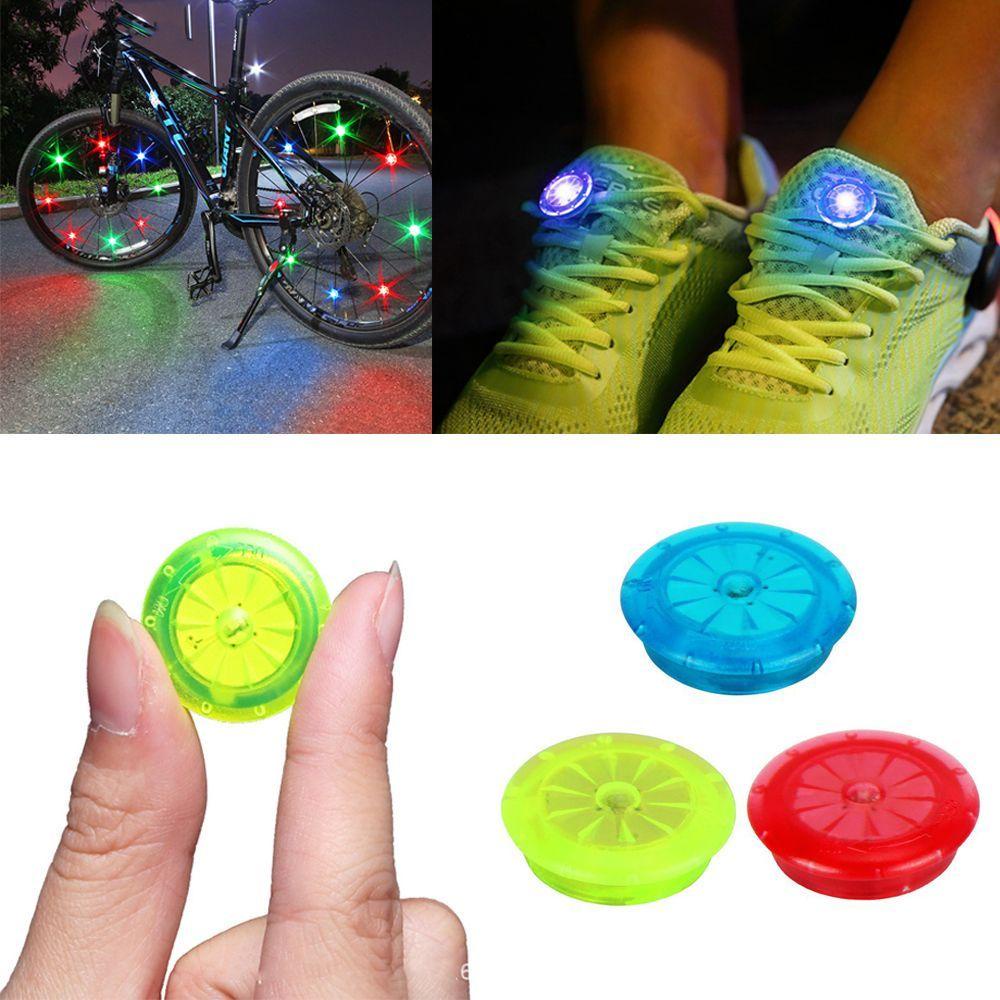 SUYO Đèn Cảnh Báo Ánh Sáng Nhiều Màu Gắn Căm Xe Đạp