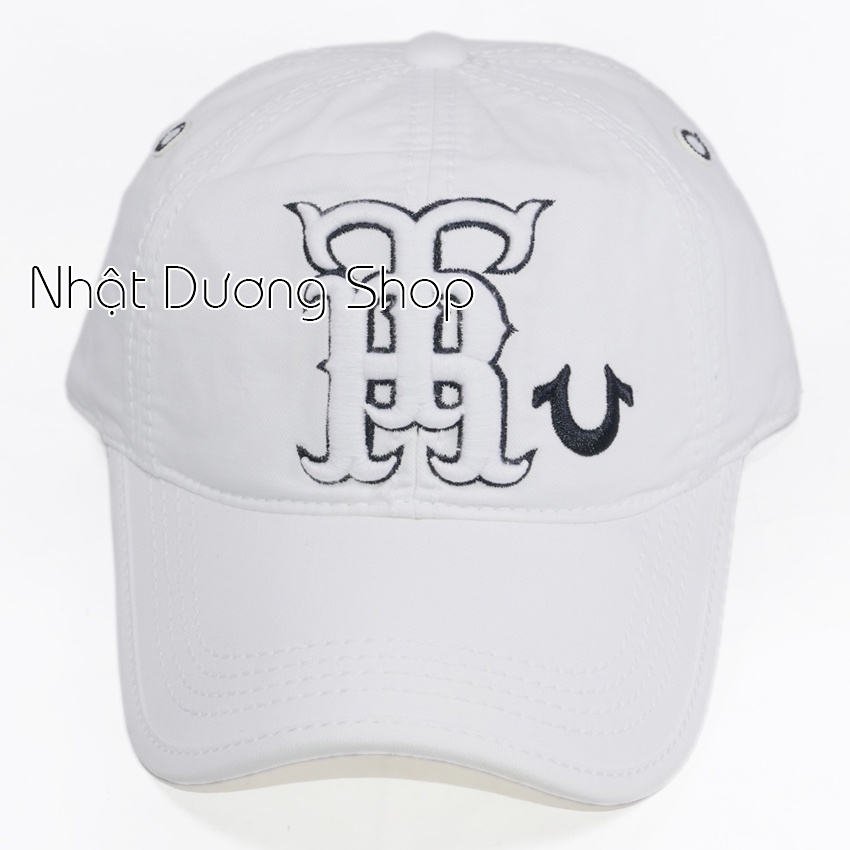 Nón ông địa thật cao cấp, mũ ông địa vải Kaki cao cấp đẹp, sang trọng, kết True Religion làm chắc chắn