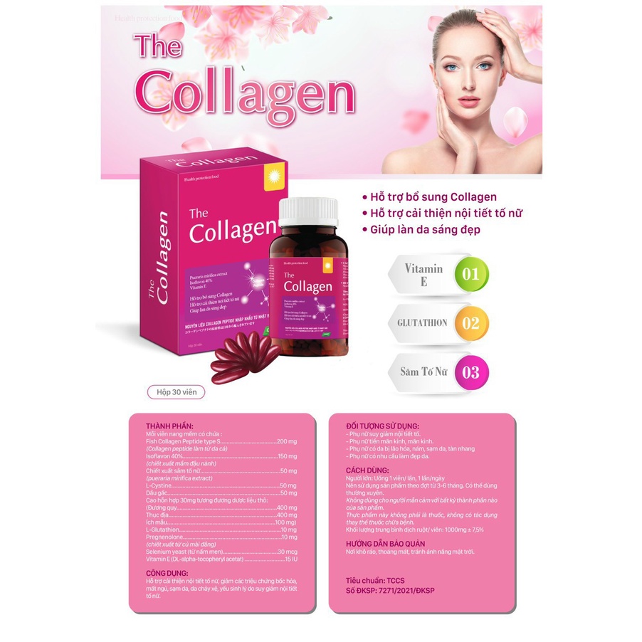 The Collagen + C ĐẸP DA, SÁNG DA, LÀM MỊN DA,  MỜ THÂM, CHỐNG LÃO HÓA, giữ mãi tuổi thanh xuân