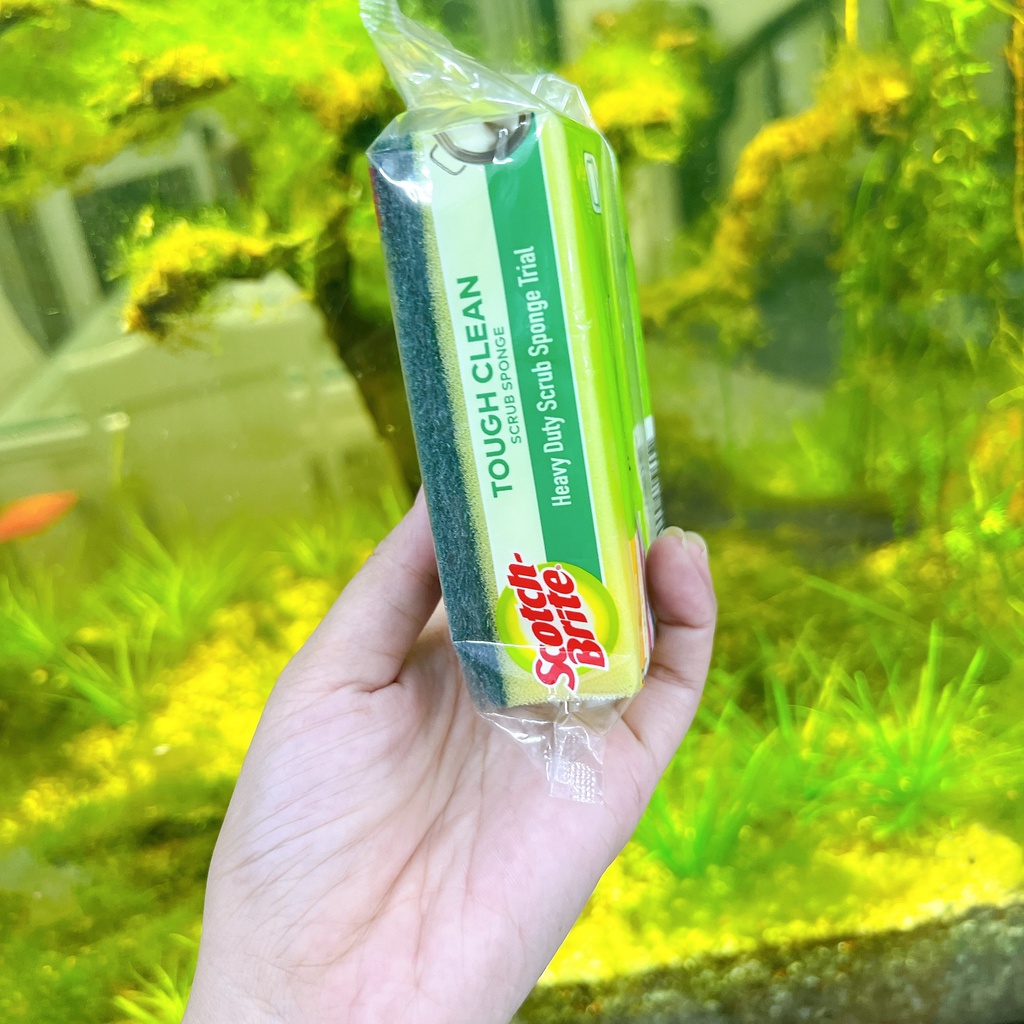Miếng rửa chén 2 mặt siêu sạch chống trầy xước Scotch Brite 3M đa năng, 3 tác động làm sạch, độ bền cao