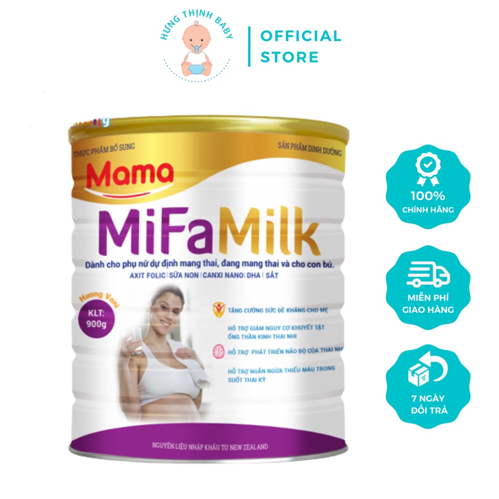 Sữa Bột Mifamilk Mama Cho Bà Bầu Và Sau Sinh Lon 900g