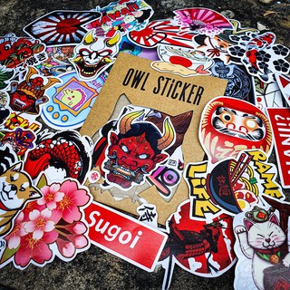 Combo 25 - 100 sticker trang trí Nhật Bản