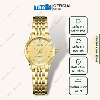 Đồng Hồ Nữ Halei 552 Dây Vàng Mặt Vàng Điệu Đà Đằm Thắm