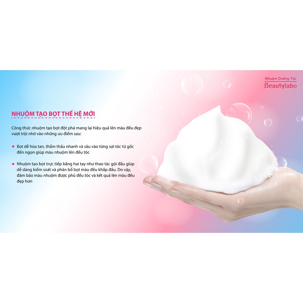 Kem Nhuộm Tóc Tạo Bọt Beautylabo 40ml Cocolux