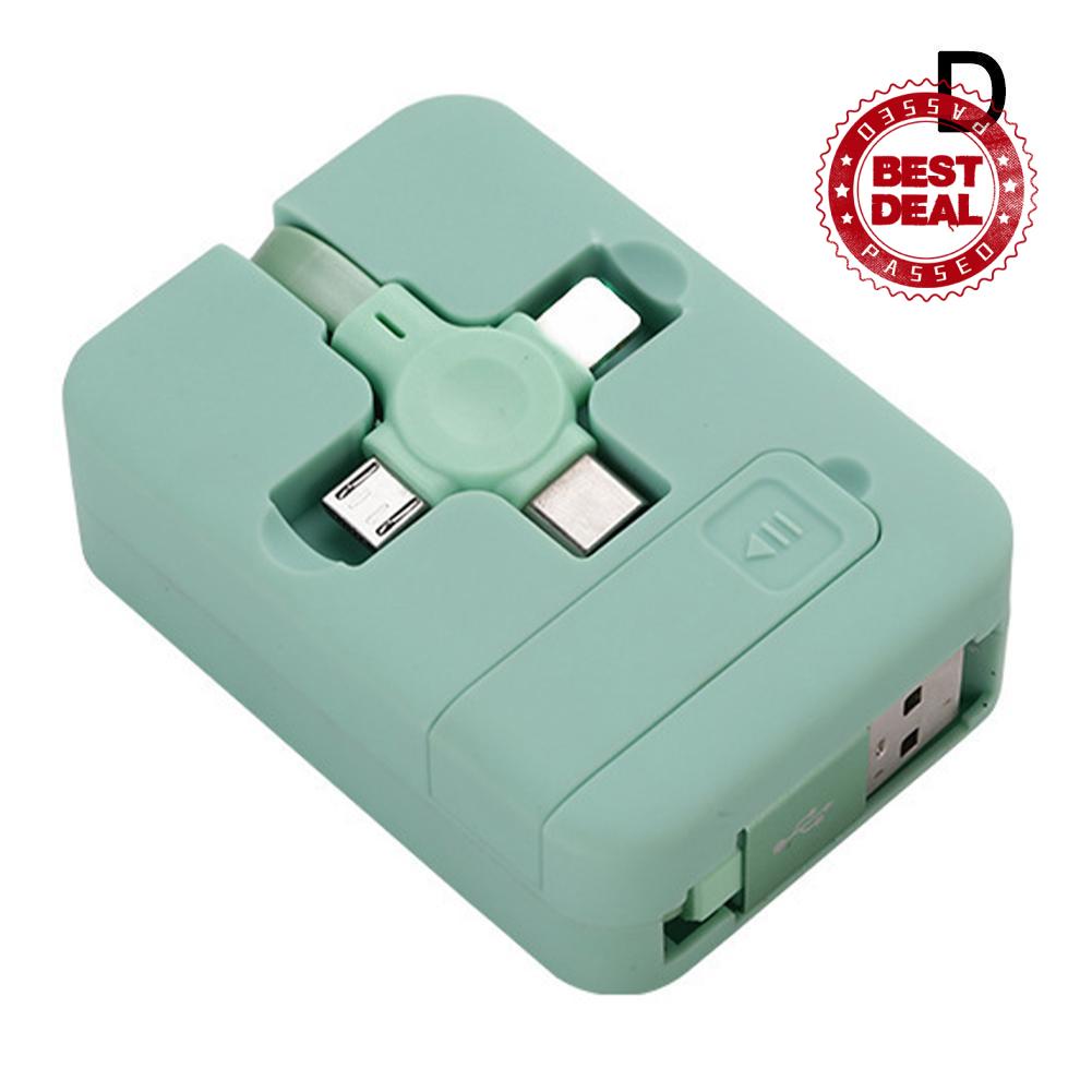 Cáp Sạc Điện Thoại Di Động Ba Trong Một Cổng Type c Có Thể Thu Gọn Cho Huawei Y0X1